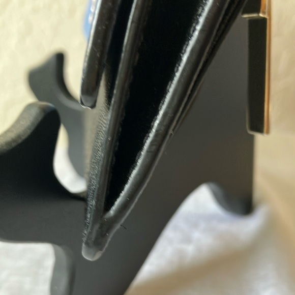 Kate Spade: Blue & Black Wallet - 10 card slots- coin area- Gold tone - Picture 6 of 16